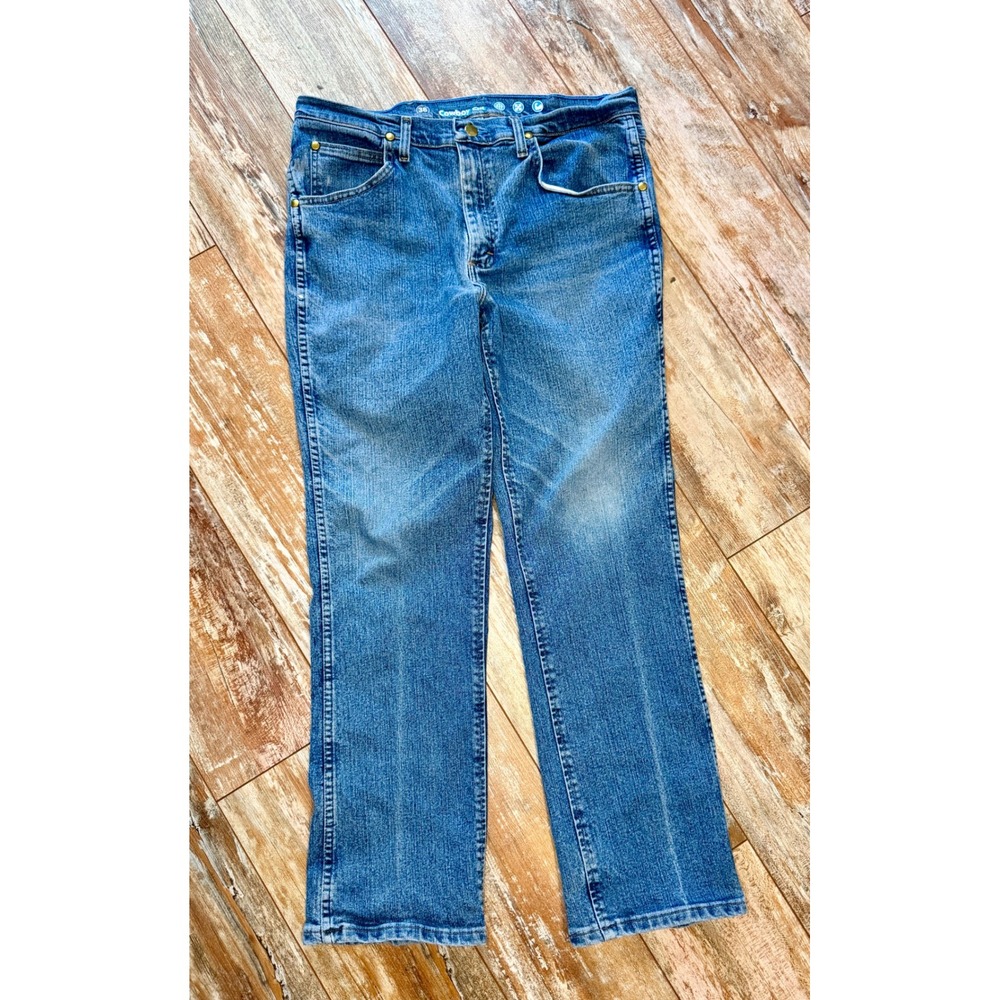 Wrangler Cowboy Cut Premium Performance Slim Fit Jeans Blue 36x30 Mens